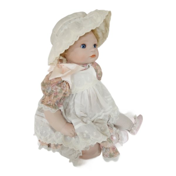 Vintage 1990 Hamilton Heritage Doll Jessica Porcelain Girl Doll by Connie Walser Derek 20 Inch
