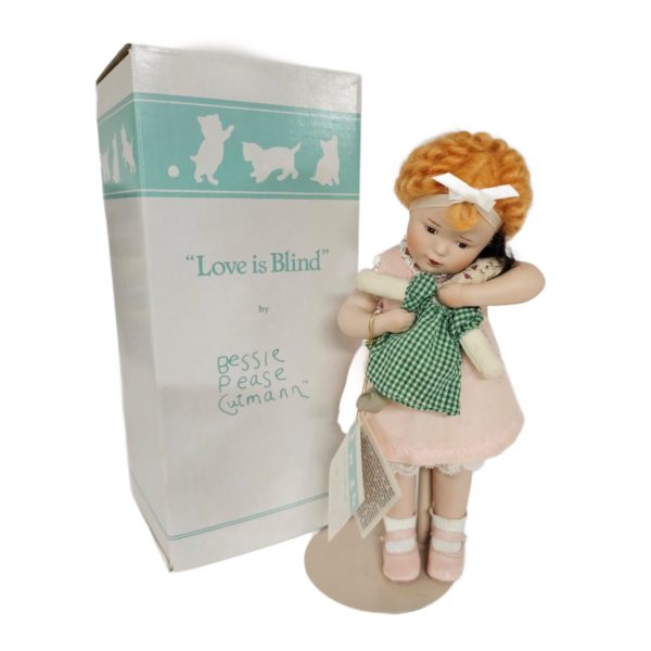 Vintage 1988 "Love Is Blind" Bessie Pease Gutmann 11 Porcelain Art Doll