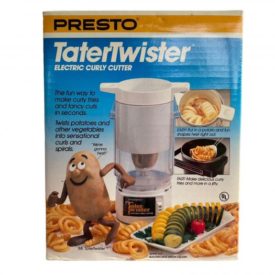 Presto Tater Twister Electric Curly Fries Potato Spiral Vegetable Slicer 02930