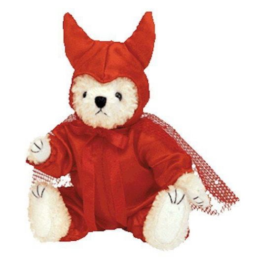 Ty "Devlin" Bear In Devil Costume Attic Treasures Bear