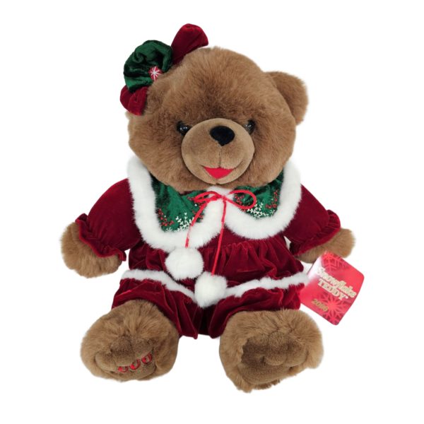 Dan Dee SNOWFLAKE TEDDY Girl Bear 2006, 20"Christmas Plush