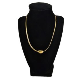 Vintage Avon Gold Tone Slide Pendant Chain Necklace 17 Inch