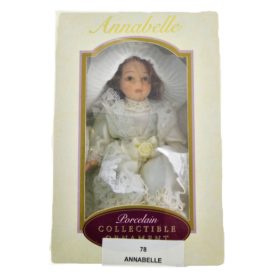 2000 DG Creations Porcelain Doll Ornament 5 Inch - Annabelle