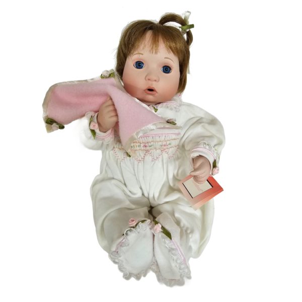 Vintage 1996 Ashton Drake Galleries "Rosebud" Baby Girl 9 Inch Porcelain Doll