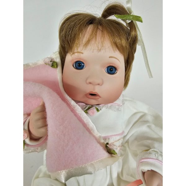 Vintage 1996 Ashton Drake Galleries "Rosebud" Baby Girl 9 Inch Porcelain Doll