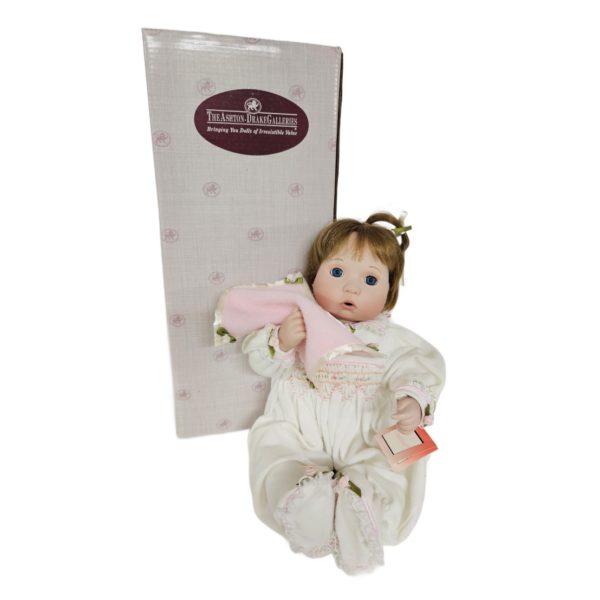 Vintage 1996 Ashton Drake Galleries "Rosebud" Baby Girl 9 Inch Porcelain Doll