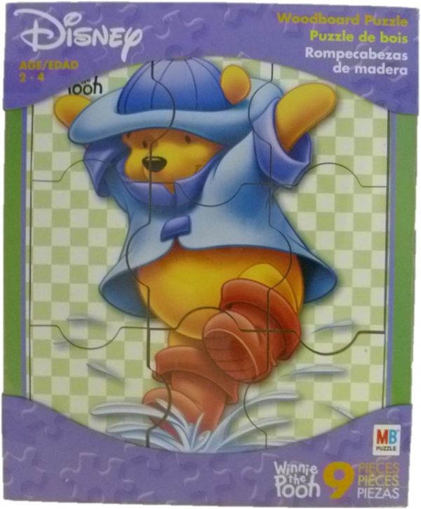 Assorted Puzzles 4 Pack Bundle: Disney Winnie The Pooh Playing in the Rain Puddle 9 Piece Woodboard Puzzle, 100 Piece Cartoon Mermaid Jigsaw Puzzle, Ravensburger Puzzle Noahs Park 35 Piece - Honk Wants to Fly, Disney Frozen Growth Chart Puzzle Kit