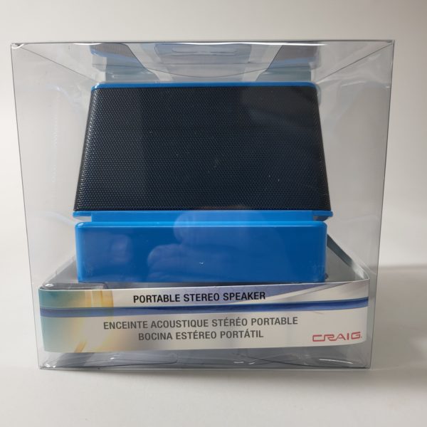Craig Electronics Portable Bluetooth Wireless Stereo Speaker (Blue)