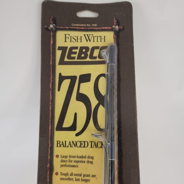 Zebco Z58 Balanced Tackle 5 Ft. Fiberglass 6 Lb. Line Fishing Rod & Reel Set