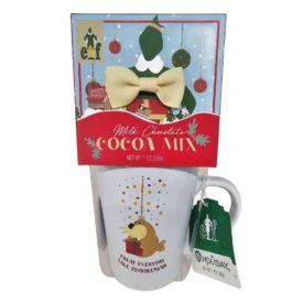 Modern Gourmet Foods Elf "Treat Everyday Like Christmas" Stoneware Mug & Cocoa Mix Gift Set