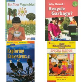 Children's Fun & Educational 4 Pack Paperback Book Bundle (Ages 6-12): IOPENERS EAT YOUR VEGETABLES SINGLE GRADE 1 2005C, Library Book: Why Should I Recycle Garbage? One Small Step, Language, Literacy & Vocabulary - Reading Expeditions Life Science/Human Body: Exploring Ecosystems Language, Literacy, and Vocabulary - Reading Expeditions, Shannons Story Baby-Sitters Club