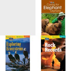 Children's Fun & Educational 4 Pack Paperback Book Bundle (Ages 6-12): COMPREHENSION POWER READERS THE COWBOYS OF ARGENTINA GRADE FOUR 2004C, Our World Readers: Caring for Elephant Orphans: American English, Language, Literacy & Vocabulary - Reading Expeditions Life Science/Human Body: Exploring Ecosystems Language, Literacy, and Vocabulary - Reading Expeditions, Rock Records Avenues