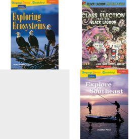 Children's Fun & Educational 4 Pack Paperback Book Bundle (Ages 6-12): Language, Literacy & Vocabulary - Reading Expeditions Life Science/Human Body: Exploring Ecosystems Language, Literacy, and Vocabulary - Reading Expeditions, The Class Election from the Black Lagoon Black Lagoon Adventures, No. 3, COMPREHENSION POWER READERS APPLE CIDER DAYS GRADE 5 2004C, Language, Literacy & Vocabulary - Reading Expeditions U.S. Regions: Explore The Southeast Language, Literacy, and Vocabulary - Reading Exp