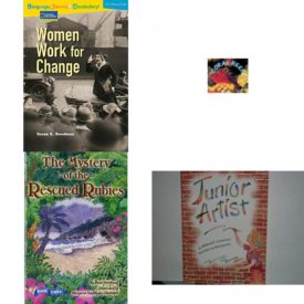 Children's Fun & Educational 4 Pack Paperback Book Bundle (Ages 6-12): Language, Literacy & Vocabulary - Reading Expeditions U.S. History and Life: Women Work For Change Avenues, Coral Reefs: Facts, Stories, Activites, Book Treks Extension the Mystery of the Rescued Rubies Gr 5 2005c, Junior Artist