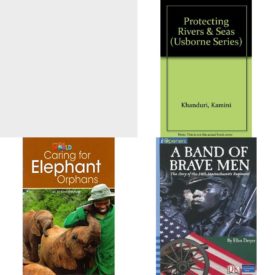 Children's Fun & Educational 4 Pack Paperback Book Bundle (Ages 6-12): COMPREHENSION POWER READERS SUPER FIREFIGHTERS GRADE 2 SINGLE 2004C, Protecting Rivers & Seas Usborne Series, Our World Readers: Caring for Elephant Orphans: American English, IOPENERS A BAND OF BRAVE MEN: STORY OF THE 54TH REGIMENT SINGLE GRADE 5 2005C
