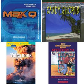 Children's Fun & Educational 4 Pack Paperback Book Bundle (Ages 6-12): Max Q Student Journal, SANDY SHORES Dominie Habitats del Mundo, Language, Literacy & Vocabulary - Reading Expeditions Earth Science: Volcanoes Language, Literacy, and Vocabulary - Reading Expeditions, Mary Anne and the Library Mystery Baby-Sitters Club Mysteries, No.13