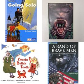 Children's Fun & Educational 4 Pack Paperback Book Bundle (Ages 6-12): IOPENERS GOING SOLO SINGLE GRADE 5 2005C, FANGS OF EVIL Bullseye chillers Mar 01, 1994 Steiber, Ellen, Cousin Ruths Tooth, IOPENERS A BAND OF BRAVE MEN: STORY OF THE 54TH REGIMENT SINGLE GRADE 5 2005C