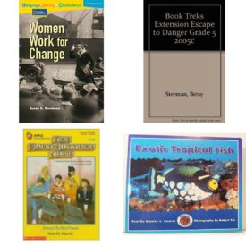 Children's Fun & Educational 4 Pack Paperback Book Bundle (Ages 6-12): Language, Literacy & Vocabulary - Reading Expeditions U.S. History and Life: Women Work For Change Avenues, BOOK TREKS EXTENSION ESCAPE TO DANGER GRADE 5 2005C, Staceys Ex-Best Friend Baby-Sitters Club, No. 51, EXOTIC TROPICAL FISH Dominie Marine Life Young Readers