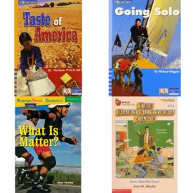 Children's Fun & Educational 4 Pack Paperback Book Bundle (Ages 6-12): IOPENERS TASTE OF AMERICA SINGLE GRADE 4 2005C, IOPENERS GOING SOLO SINGLE GRADE 5 2005C, Language, Literacy & Vocabulary - Reading Expeditions Physical Science: What Is Matter? Language, Literacy, and Vocabulary - Reading Expeditions, Jessis Horrible Prank Baby-Sitters Club #75