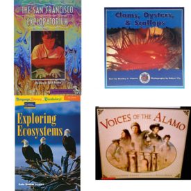 Children's Fun & Educational 4 Pack Paperback Book Bundle (Ages 6-12): LITTLE CELEBRATIONS, THE SAN FRANCISCO EXPLORATORIUM, SINGLE COPY, FLUENCY, STAGE 3B Celebration Press, Clams, Oysters, & Scallops, Language, Literacy & Vocabulary - Reading Expeditions Life Science/Human Body: Exploring Ecosystems Language, Literacy, and Vocabulary - Reading Expeditions, Voices of the Alamo