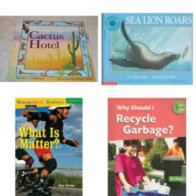 Children's Fun & Educational 4 Pack Paperback Book Bundle (Ages 6-12): Cactus Hotel, Sea Lion Roars, Language, Literacy & Vocabulary - Reading Expeditions Physical Science: What Is Matter? Language, Literacy, and Vocabulary - Reading Expeditions, Library Book: Why Should I Recycle Garbage? One Small Step