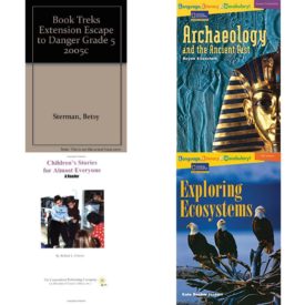 Children's Fun & Educational 4 Pack Paperback Book Bundle (Ages 6-12): BOOK TREKS EXTENSION ESCAPE TO DANGER GRADE 5 2005C, Archaeology and the Ancient Past Rise and Shine, Childrens Stories for Almost Everyone, Language, Literacy & Vocabulary - Reading Expeditions Life Science/Human Body: Exploring Ecosystems Language, Literacy, and Vocabulary - Reading Expeditions