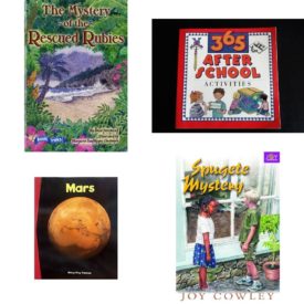 Children's Fun & Educational 4 Pack Paperback Book Bundle (Ages 6-12): Book Treks Extension the Mystery of the Rescued Rubies Gr 5 2005c, 365 After School Activities, Mars, SPUGETE MYSTERY Dominie Joy Chapter Books