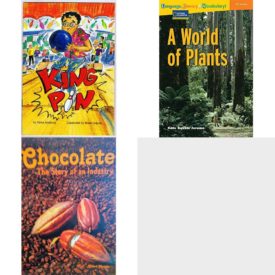 Children's Fun & Educational 4 Pack Paperback Book Bundle (Ages 6-12): King Pin, Language, Literacy & Vocabulary - Reading Expeditions Life Science/Human Body: A World of Plants Language, Literacy, and Vocabulary - Reading Expeditions, Chocolate The Story of an Industry, READY READERS, STAGE ZERO, BOOK 43, SHEEPS BELL, SINGLE COPY Celebration Press Ready Readers