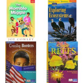 Children's Fun & Educational 4 Pack Paperback Book Bundle (Ages 6-12): HORRIBLE MIGGLE, THE Dominie Joy Chapter Books, Language, Literacy & Vocabulary - Reading Expeditions Life Science/Human Body: Exploring Ecosystems Language, Literacy, and Vocabulary - Reading Expeditions, Crossing Borders: Stories of Immigrants, IOPENERS CORAL REEFS SINGLE GRADE 4 2005C