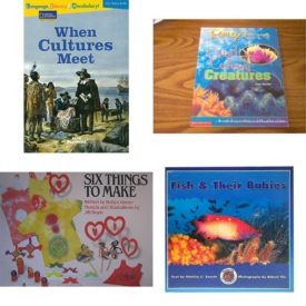 Children's Fun & Educational 4 Pack Paperback Book Bundle (Ages 6-12): When Cultures Meet : National Geographic Reading Expeditions : Language, Literacy & Vocabulary Avenues, Coral Colony Creatures Ripleys, Six Things to Make, FISH AND THEIR BABIES Dominie Marine Life Young Readers