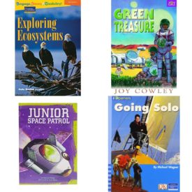 Children's Fun & Educational 4 Pack Paperback Book Bundle (Ages 6-12): Language, Literacy & Vocabulary - Reading Expeditions Life Science/Human Body: Exploring Ecosystems Language, Literacy, and Vocabulary - Reading Expeditions, GREEN TREASURE Dominie Joy Chapter Books, Junior Space Patrol Scott Foresman Reading, IOPENERS GOING SOLO SINGLE GRADE 5 2005C