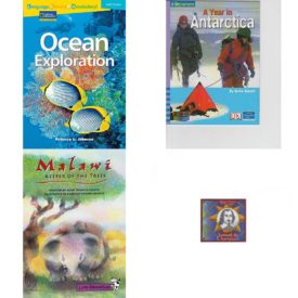 Children's Fun & Educational 4 Pack Paperback Book Bundle (Ages 6-12): Language, Literacy & Vocabulary - Reading Expeditions Earth Science: Ocean Exploration Avenues, IOPENERS A YEAR IN THE ANTARCTIC SINGLE GRADE 3 2005C, Little Celebrations, Malawi-Keeper of the Trees, Single Copy, Fluency, Stage 3b, Samuel De Champlain: Discover the Life of an Explorer