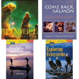 Children's Fun & Educational 4 Pack Paperback Book Bundle (Ages 6-12): The Universe, Come Back, Salmon: How a Group of Dedicated Kids Adopted Pigeon Creek and Brought it Back to Life, Language, Literacy & Vocabulary - Reading Expeditions U.S. Regions: Explore The Southeast Language, Literacy, and Vocabulary - Reading Expeditions, Language, Literacy & Vocabulary - Reading Expeditions Life Science/Human Body: Exploring Ecosystems Language, Literacy, and Vocabulary - Reading Expeditions