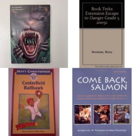 Children's Fun & Educational 4 Pack Paperback Book Bundle (Ages 6-12): FANGS OF EVIL Bullseye chillers Mar 01, 1994 Steiber, Ellen, BOOK TREKS EXTENSION ESCAPE TO DANGER GRADE 5 2005C, Soar to Success: Soar to Success Student Book Level 4 Wk 26 Centerfield Ballhawk, Come Back, Salmon: How a Group of Dedicated Kids Adopted Pigeon Creek and Brought it Back to Life