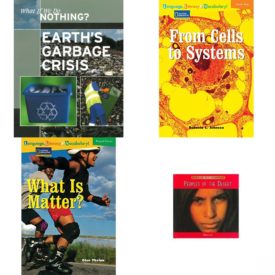 Children's Fun & Educational 4 Pack Paperback Book Bundle (Ages 6-12): Library Book: Earths Garbage Crisis What If We Do Nothing?, From Cells to Systems Avenues, Language, Literacy & Vocabulary - Reading Expeditions Physical Science: What Is Matter? Language, Literacy, and Vocabulary - Reading Expeditions, Peoples of the Desert Peoples and Their Environments