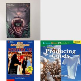 Children's Fun & Educational 4 Pack Paperback Book Bundle (Ages 6-12): FANGS OF EVIL Bullseye chillers Mar 01, 1994 Steiber, Ellen, WALT DISNEY Dominie Biography, Stacey and the Haunted Masquerade Baby-sitters Club Mystery, Windows on Literacy Language, Literacy & Vocabulary Fluent Social Studies: Producing Goods Language, Literacy, and Vocabulary - Windows on Literacy
