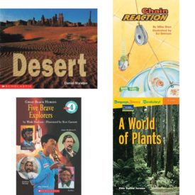 Children's Fun & Educational 4 Pack Paperback Book Bundle (Ages 6-12): Desert ScienceEmergent Readers, BOOK TREKS CHAIN REACTION LEVEL 4, Great Black Heroes: Five Brave Explorers Scholastic Reader, Level 4, Language, Literacy & Vocabulary - Reading Expeditions Life Science/Human Body: A World of Plants Language, Literacy, and Vocabulary - Reading Expeditions