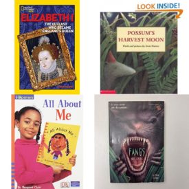 Children's Fun & Educational 4 Pack Paperback Book Bundle (Ages 6-12): World History Biographies: Elizabeth I: The Outcast Who Became Englands Queen National Geographic World History Biographies, Possums Harvest Moon, IOPENERS ALL ABOUT ME SINGLE GRADE 2 2005C, FANGS OF EVIL Bullseye chillers Mar 01, 1994 Steiber, Ellen