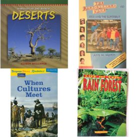 Children's Fun & Educational 4 Pack Paperback Book Bundle (Ages 6-12): DESERTS, By Ann M. Martin - Jessi and the Superbrat Baby-Sitters Club, 27, When Cultures Meet : National Geographic Reading Expeditions : Language, Literacy & Vocabulary Avenues, Life in the Rain Forest: Student Book Ranger Rick Science Spectacular