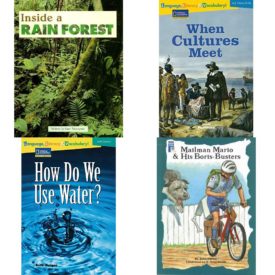 Children's Fun & Educational 4 Pack Paperback Book Bundle (Ages 6-12): Steck-Vaughn Pair-It Books Early Fluency Stage 3: Individual Student Edition Inside A Rain Forest, When Cultures Meet : National Geographic Reading Expeditions : Language, Literacy & Vocabulary Avenues, Language, Literacy & Vocabulary - Reading Expeditions Earth Science: How Do We Use Water? Language, Literacy, and Vocabulary - Reading Expeditions, MAILMAN MARIO & HIS BORIS-BUSTERS Dominie Chapter Books
