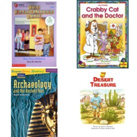 Children's Fun & Educational 4 Pack Paperback Book Bundle (Ages 6-12): Mary Annes Makeover The Baby-Sitters Club, No. 60, CRABBY CAT AND THE DOCTOR, Archaeology and the Ancient Past Rise and Shine, Steck-Vaughn Pair-It Books Fluency Stage 4: Student Reader Desert Treasure , Story Book