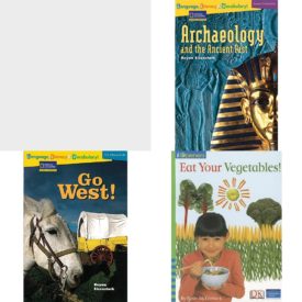 Children's Fun & Educational 4 Pack Paperback Book Bundle (Ages 6-12): Ways of Measuring Then and Now, Archaeology and the Ancient Past Rise and Shine, Language, Literacy & Vocabulary - Reading Expeditions U.S. History and Life: Go West! Rise and Shine, IOPENERS EAT YOUR VEGETABLES SINGLE GRADE 1 2005C