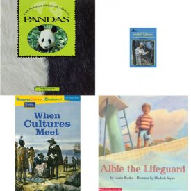 Children's Fun & Educational 4 Pack Paperback Book Bundle (Ages 6-12): PANDAS Dominie World of Animals, The Story of Harriet Tubman: Conductor of the Underground Railroad Dell Yearling Biography, When Cultures Meet : National Geographic Reading Expeditions : Language, Literacy & Vocabulary Avenues, Albie The Lifeguard