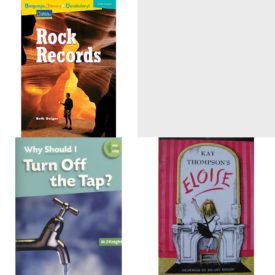 Children's Fun & Educational 4 Pack Paperback Book Bundle (Ages 6-12): Rock Records Avenues, COMPREHENSION POWER READERS APPLE CIDER DAYS GRADE 5 2004C, Why Should I Turn Off the Tap? One Small Step, Kay Thompsons Eloise