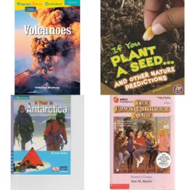 Children's Fun & Educational 4 Pack Paperback Book Bundle (Ages 6-12): Language, Literacy & Vocabulary - Reading Expeditions Earth Science: Volcanoes Language, Literacy, and Vocabulary - Reading Expeditions, If You Plant a Seed... and Other Nature Predictions If Books, IOPENERS A YEAR IN THE ANTARCTIC SINGLE GRADE 3 2005C, Staceys Choice Baby-Sitters Club, 58