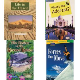 Children's Fun & Educational 4 Pack Paperback Book Bundle (Ages 6-12): Steck-Vaughn Pair-It Books Fluency Stage 4: Student Reader Life in the Desert, Story Book, IOPENERS WHATS THE ADDRESS? SINGLE GRADE 1 2005C, Book Treks Extension the Mystery of the Rescued Rubies Gr 5 2005c, Language, Literacy & Vocabulary - Reading Expeditions Physical Science: Forces That Move Language, Literacy, and Vocabulary - Reading Expeditions