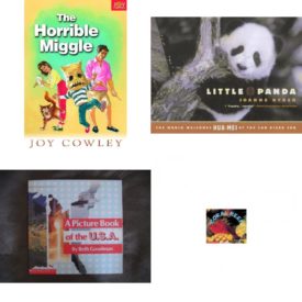 Children's Fun & Educational 4 Pack Paperback Book Bundle (Ages 6-12): HORRIBLE MIGGLE, THE Dominie Joy Chapter Books, Little Panda: The World Welcomes Hua Mei at the San Diego Zoo, A Picture Book of the U.S.A., Coral Reefs: Facts, Stories, Activites