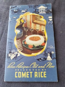 Rice Recipes Old and New - Presented by Comet Rice (Paperback)(New Old Stock)