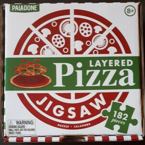 Assorted Puzzles 4 Pack Bundle: Paladone Layered Pizza 182 Piece Jigsaw Puzzle, Jigsaw Puzzle - Flying Aces 100 Pc By Dowdle Folk Art, Guild Horse and Carriage Montage 550 Piece Puzzle, Cardinal Boats and Harbour 300 Large Pieces Jigsaw Puzzle