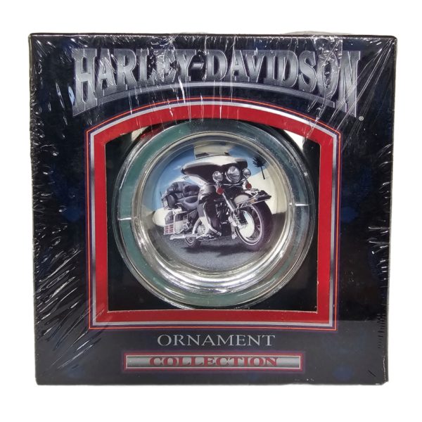 1999 Cavanaugh Collectible Harley Davidson Gas Cap Christmas Ornament - HDMC Logo/Electra Glide Ultra Classic